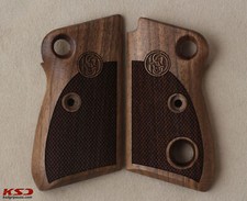 KSD Brand Beretta Mod 71 - 72 - 75 Jaguar Compatible Walnut Grips Diamond