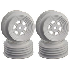 NEW DE Racing Gambler Front White Wheels 4Pcs with 12mm Hex / TLR Offset