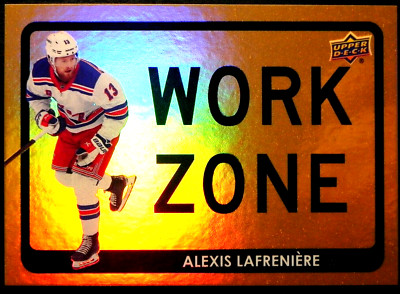 2021-22 21/22 Upper Deck Work Zone WZ-31 Alexis Lafreniere New York Rangers