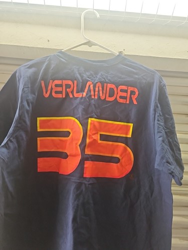 Mlb Shirt Nike Verlander 35 Talla Large - Picture 4 of 11
