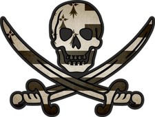 Pirate Sticker Jack Rackham Calico Flag Brittany Breton