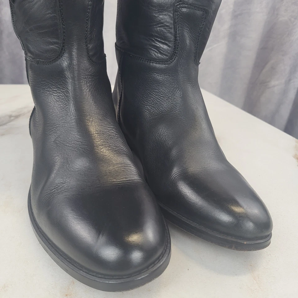 Anthropologie CANDELA Braided/Belted Knee High Riding Boots Women's 8 M Spain - Image 4 of 4