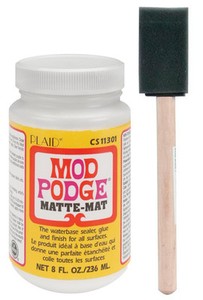 Mod Podge Matte Finish 8oz Waterbase Sealer Glue Finish 1