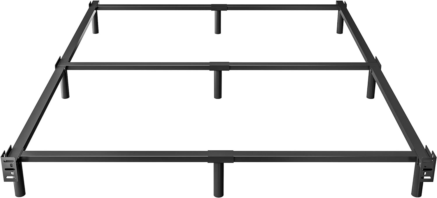 THEOCORATE King Size Bed Frame, 7 Inch Metal Basics Bed Frame, Low Profile Base