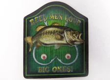 River's Edge Products Reel Men Love Big Ones Bass Fisherman  Magnet 1476