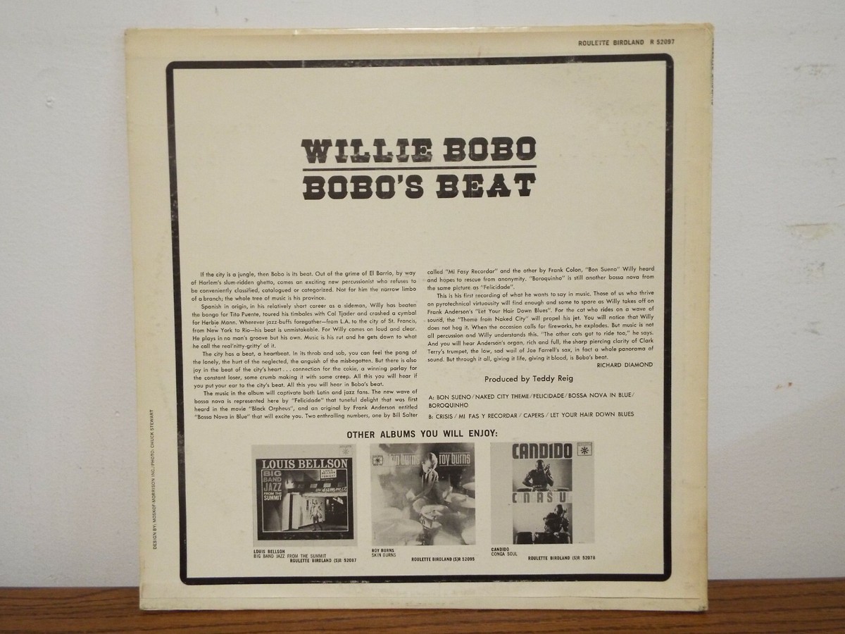 WILLIE BOBO BOBO'S BEAT 1963 JAZZ MONO LP VINYL ALBUM | eBay