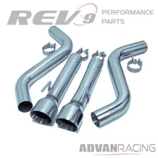 Rev9 Free Flow Stainless Steel Axle-Back Exhaust for Dodge Charger V8 6.2L 6....