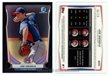 2014 Bowman Chrome Series 2, Carbon Fiber Refractor - Joe Joey Wendle, #'d 6/10