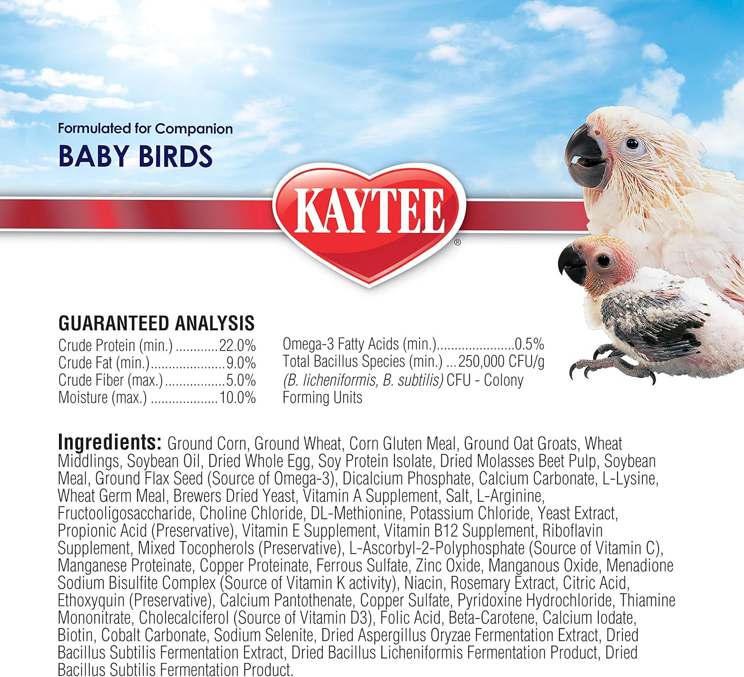 Exact Hand Feeding Pet Bird Baby Food for Parrots, Parakeets, Lovebirds, Cockati
