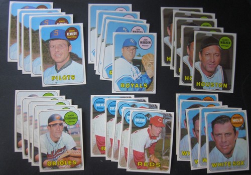 1969 Topps Baseball - Pick Choose Complete Your Set (1-660) NM Vending - Picture 103 of 132