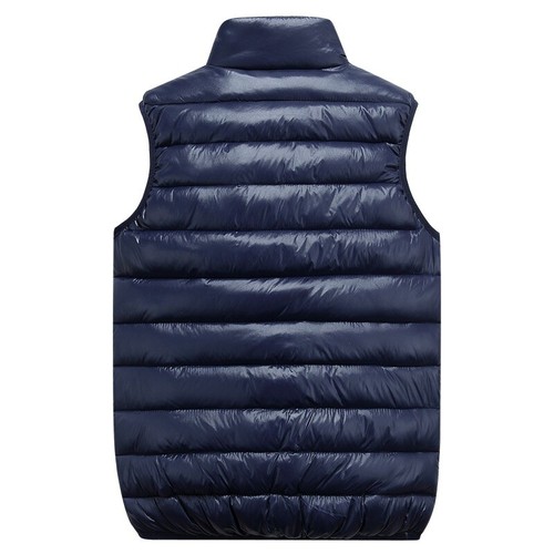 Gilet uomo imbottito trapuntato invernale body caldo senza maniche rosso - Foto 8 di 15