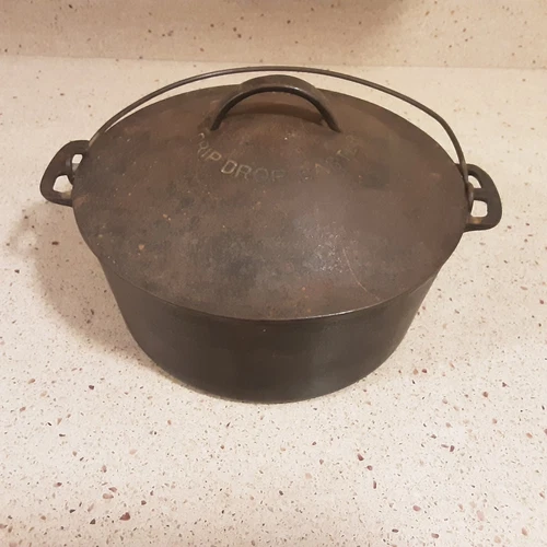 Wagner Ware #8 Cast Iron Drop Drop Round Roaster Lid No. 8a