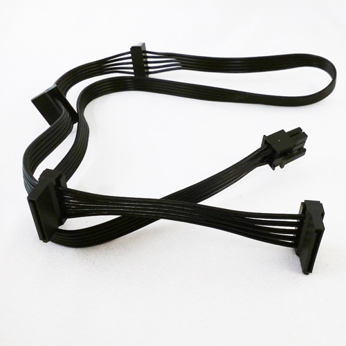 PCIe GPU 6Pin To 4 SATA 15pin Power Supply Cable PSU For Corsair AX HX RM Series - Picture 2 of 5