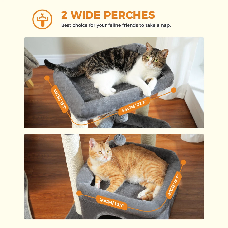 Kratzbaum Katzenbaum Kletterbaum Katzen Katzenkratzbaum Spielbaum Stabil 68 cm - Bild 4 von 4