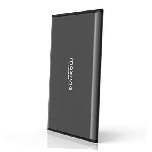 Ultra Slim Portable External Hard Drive HDD USB 3.0 for 500GB Charcoal Grey