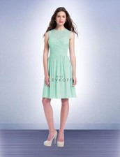Bill Levkoff Bridesmaid Dress 1152 Prom Wedding short Chiffon Sleeveless NEW