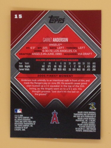 2006 Finest Baseball Base Cards - Pick Your Card - Picture 25 of 223