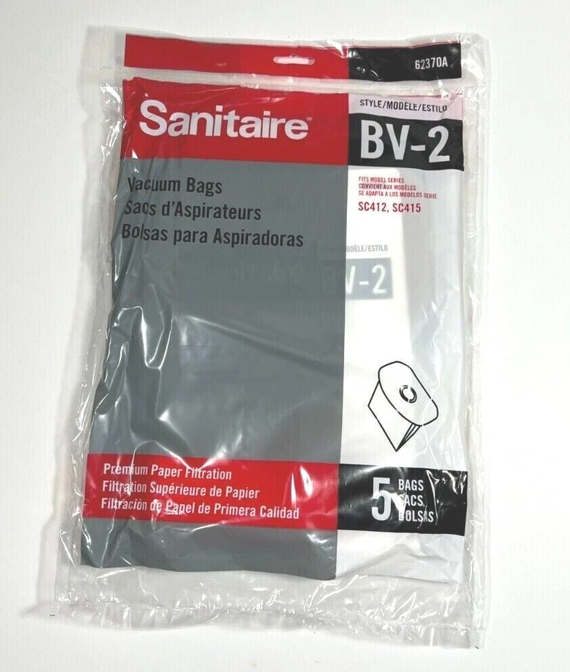 Eureka 62370A-10 Sanitaire SC412A Back Pack Vacuum Bags 1 case of (50) Bags - Image 2 of 4
