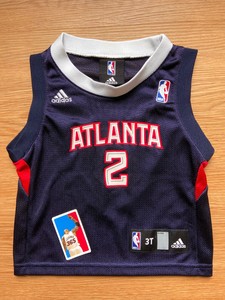Joe Johnson Toddler Jersey Size 3t Adidas Nba Atlanta Hawks Basketball Navy Boys Ebay