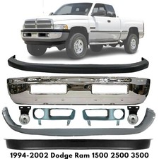 Front Bumper Chrome Fog Lights Kit For 1994-2002 Dodge Ram 1500 2500 3500 Front Bumper Chrome Fog Lights Kit For 1994-2002 Dodge Ram 1500 2500 3500