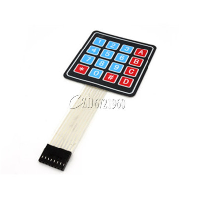 2PCS 4 x 4 Matrix Array 16 Key Membrane Switch Keypad Keyboard for Arduino AVR C