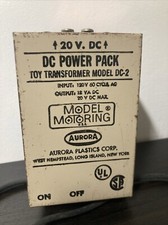 Aurora Model Motoring 20V Transformer Model DC-2 Power Pack Slot Car untested 