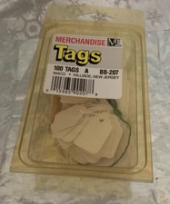 ❤️Blank White Merchandise Retail Price Tags String Strung Jewelry Small Hang Tag