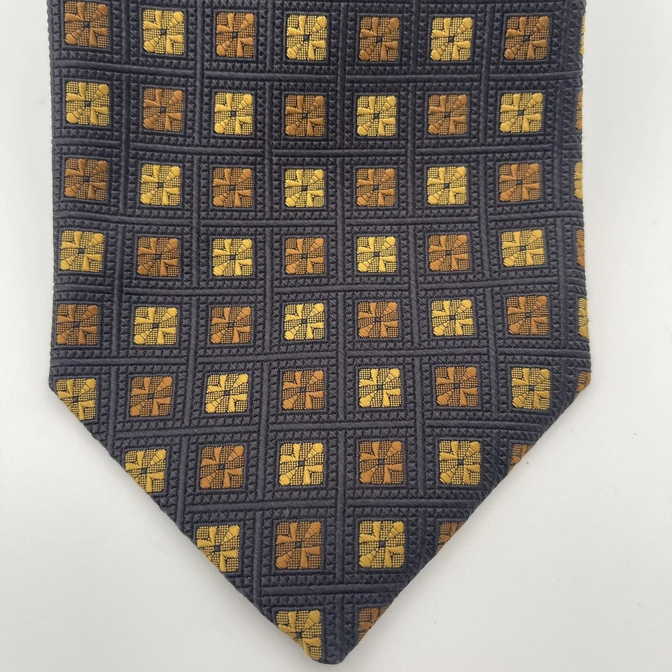 Corbata para hombre Robert Talbots Best Of Class Rochester grande y alta hecha en EE. UU. geométrica Foto 2 de 4