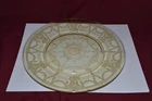 Anchor Hocking Cameo Ballerina Yellow Depression Glass Plate