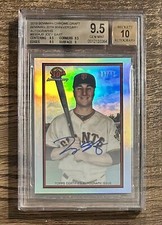 2019 Bowman Chrome Joey Bart RC 30th Anniversary Refractor Auto /30 BGS 9.5 Gem