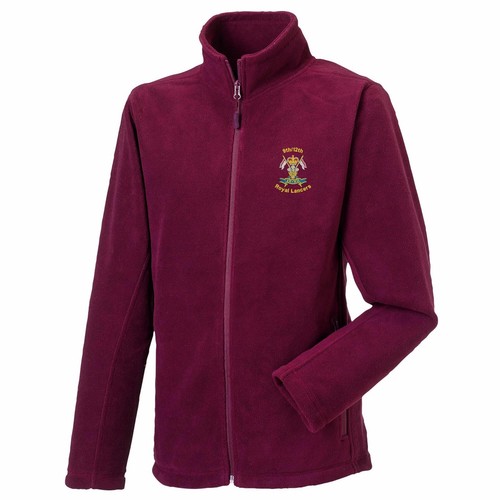 OFFICIAL 9/12 Royal Lancers Full Zip Fleece Embroidered Logo - Picture 5 of 8