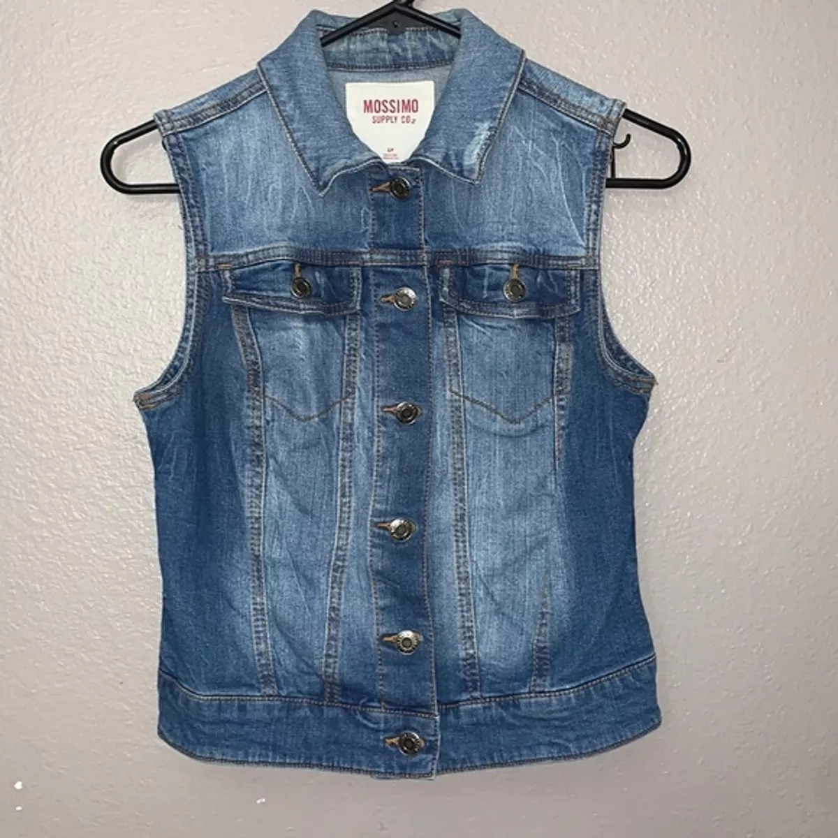 Ladies denim deals vest