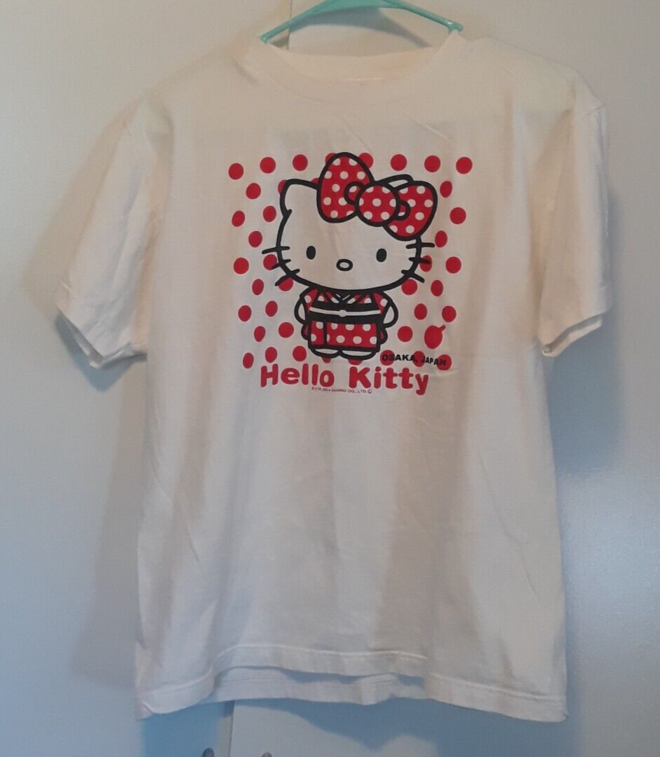 Hello Kitty Sanrio Red/Polka Dotted Graphic Womens Large
