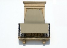 Tenda Da Sole Per Esterni Con Anelli Per Terrazzo In Tinta Unita