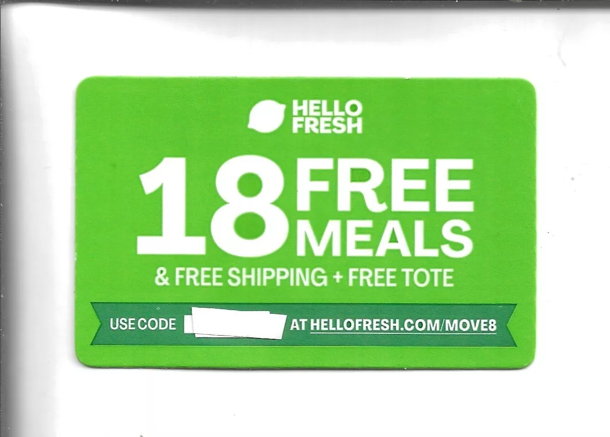 Hello fresh voucher outlet