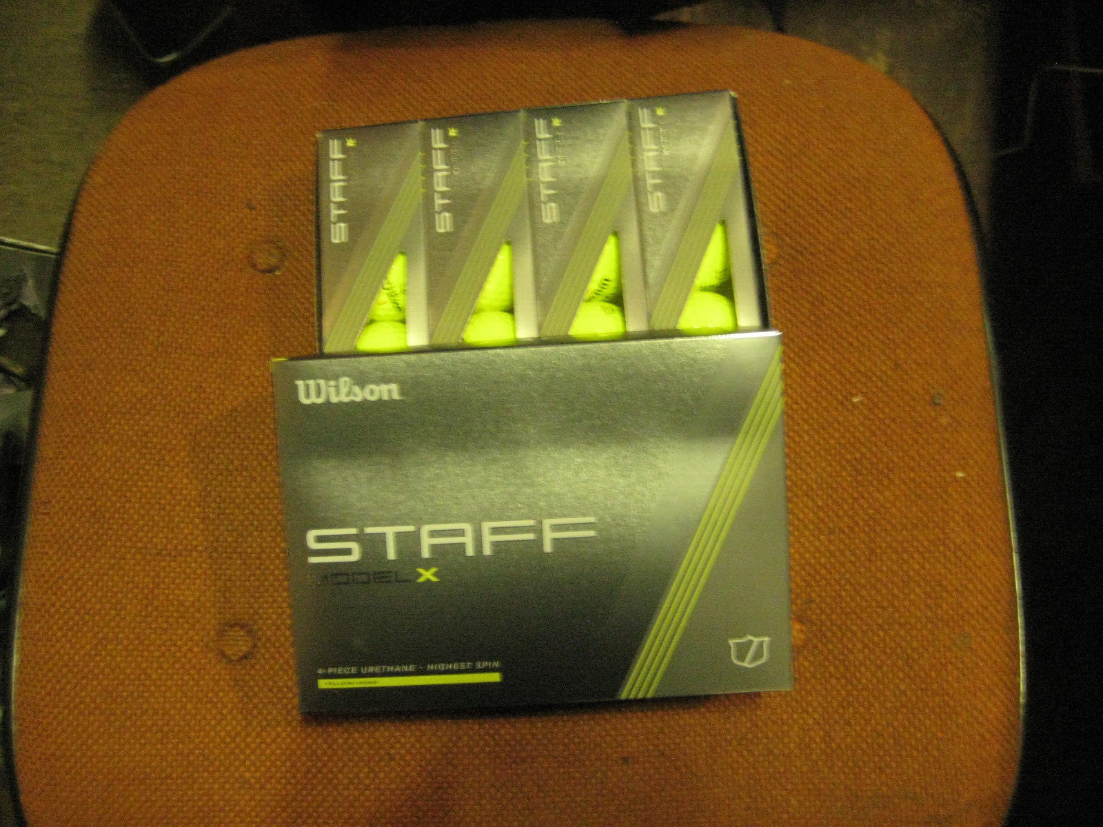 1 dozen BRAND NEW 2024 Wilson Staff Model X  golf balls 4 piece  Yellow Urethane