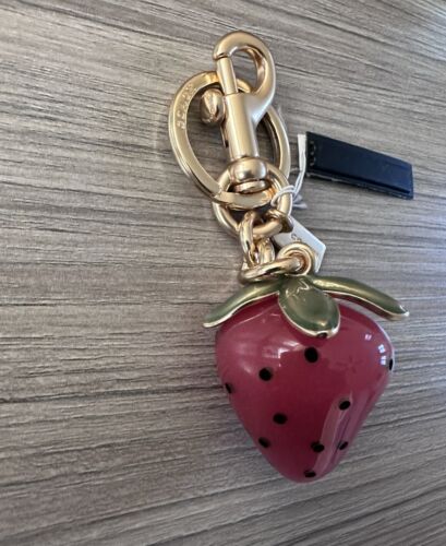 NWT Coach X Observed By Us Resin Strawberry Bag Charm Keychain Multicolor CU308 - Picture 2 of 10
