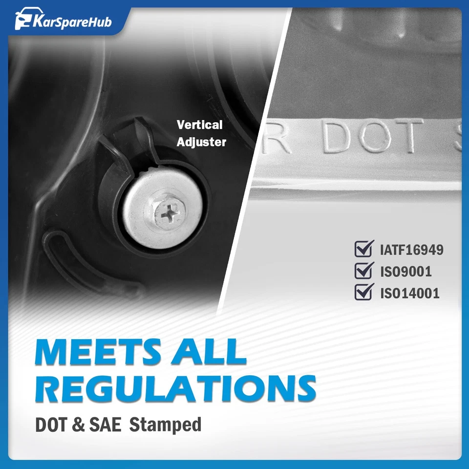 Pair Headlights For 2011-2020 Toyota Sienna Halogen Headlamps W/Bulbs Left+Right Foto 3 de 4