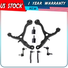 8Pcs Front Lower Outer Control Arm Tie Rod End Sway Bar For 2009-2014 Acura TSX