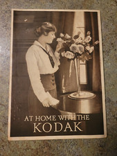 Vintage 1910s-1920s AT HOME WITH THE KODAK Original Booklet