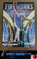 2021-22 Panini Prizm #13 Joel Embiid Fireworks Fast Break