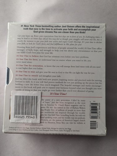It's Your Time: Activate Your Faith, Accomplish Your Dreams Joel Osteen 5 CDs - Picture 2 of 3