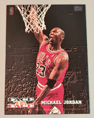 MICHAEL JORDAN HAROLD MINER # FTF10 Face to Face NBA Hoops 1993-94 EN Near Mint