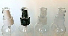 20/410 black or white ribbed plastic fine mist sprayers with caps