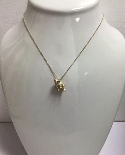 Kate Spade New York 12K Gold Plated Puppy Dog Necklace w/ KS Dust Bag New - Picture 8 of 12