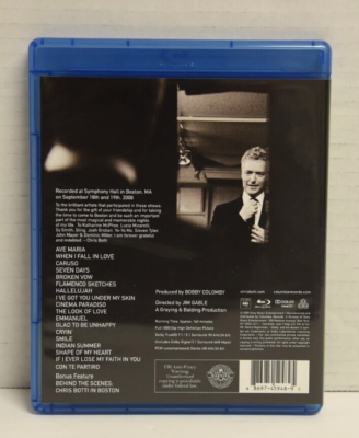 CHRIS BOTTI - IN BOSTON - BLU-RAY DISC - BONUS FEATURE - MINT