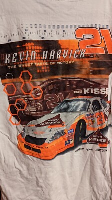 Nascar Men's M Chase T Shirt Hershey Kisses Kevin Harvick #21 Chevy Double Sided