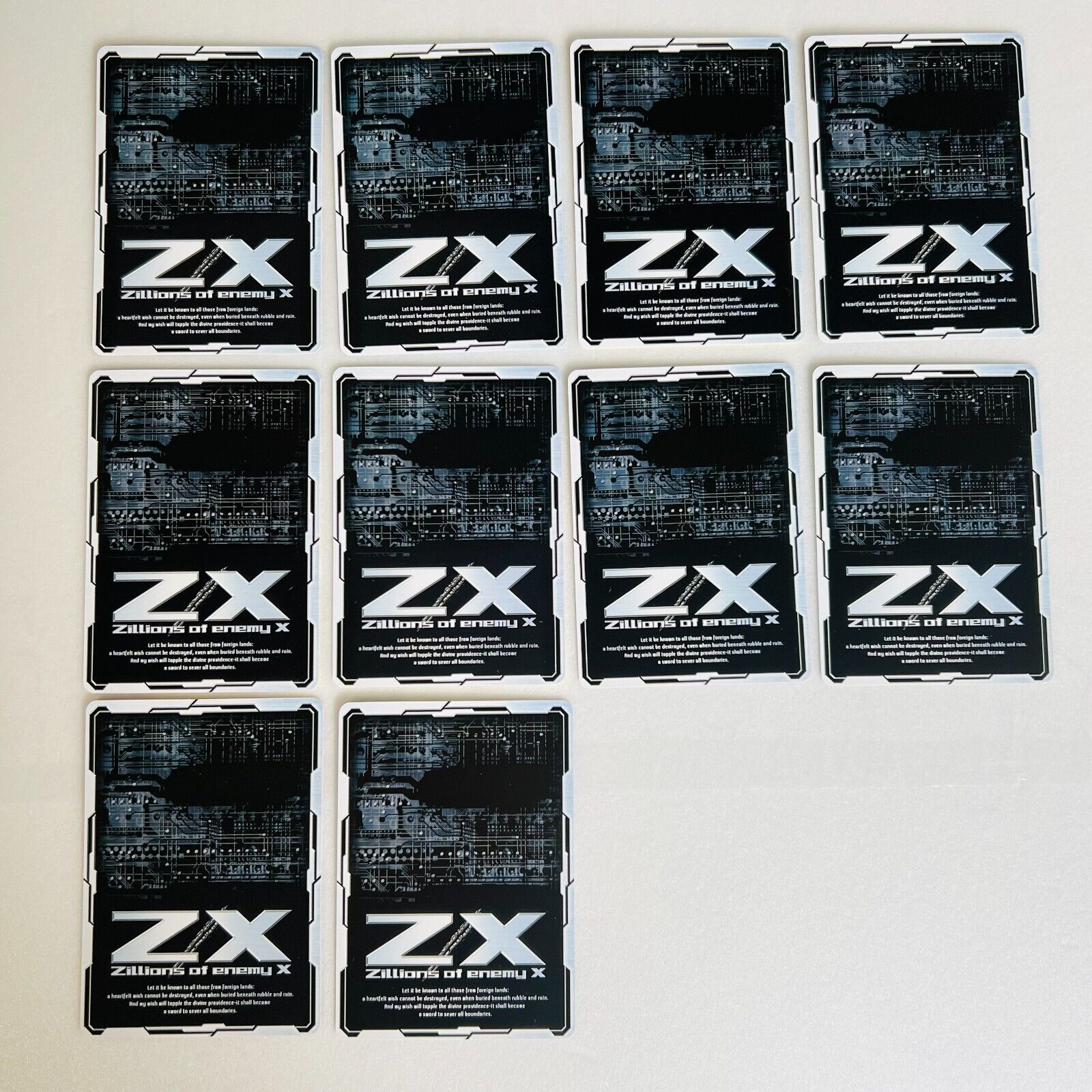 Z/X ZX TCG Trading Cards Various 10 Cards Set Japanese