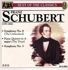 FRANZ SCHUBERT Symphony 5 8 VERY GOOD CD