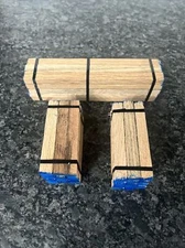 O scale O gauge flatcar load real oak lumber handmade Bundles. Free Shipping